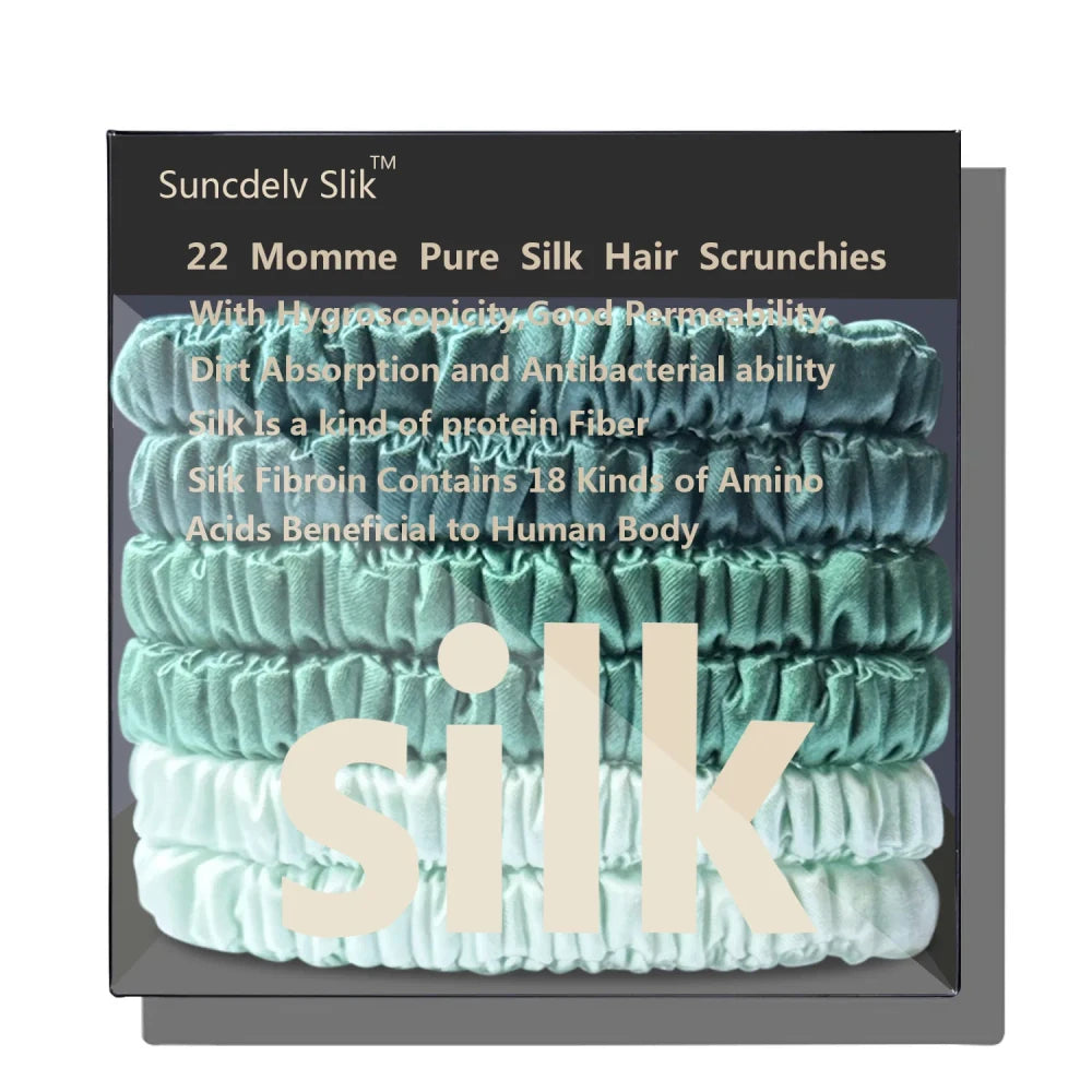 Pure Mulberry Silk Hair Scrunchie Set