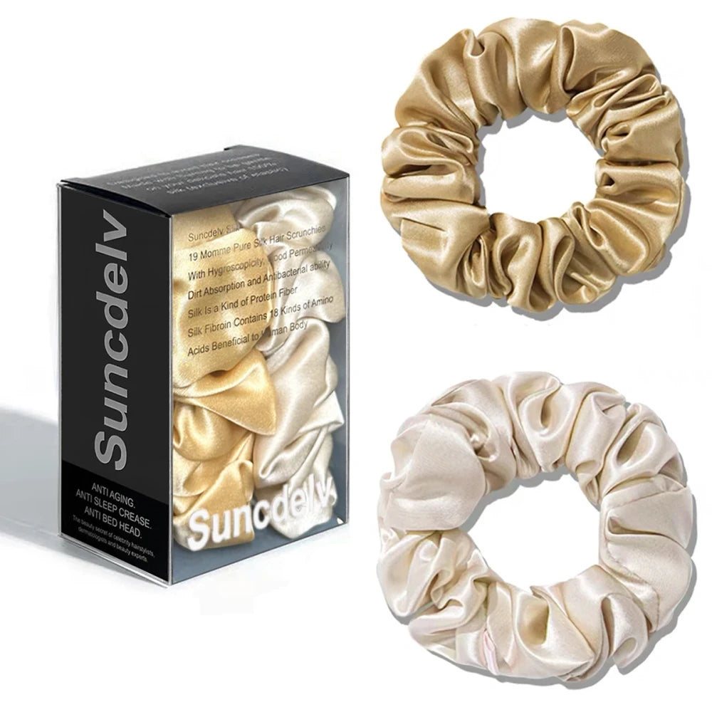 Pure Silk Hair Scrunchies