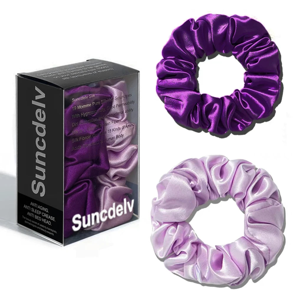 Pure Silk Hair Scrunchies