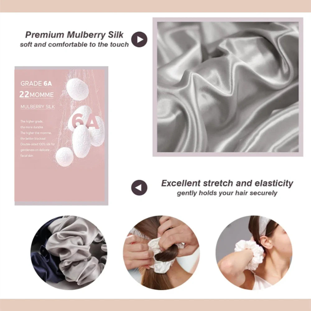 Pure Silk Hair Scrunchies