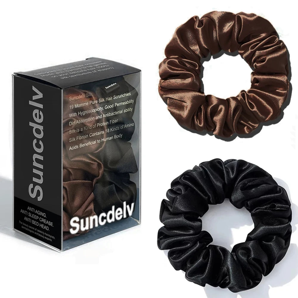 Pure Silk Hair Scrunchies