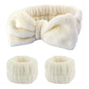 Cotton Spa Headband Wristband Set