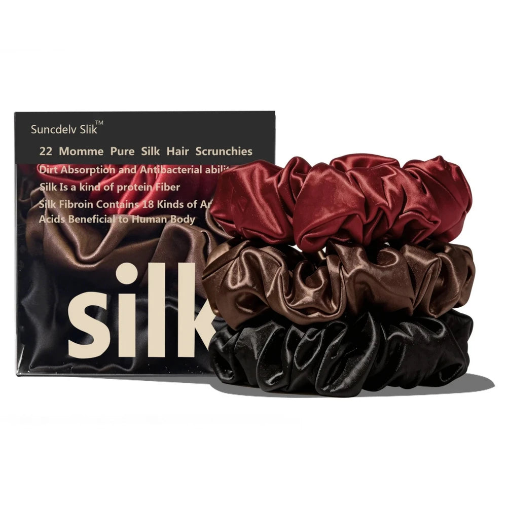 Silk Scrunchie Set