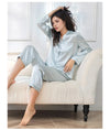 Solid Silk Pajama Set