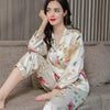 Silk Print Pajama Set