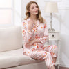 Silk Print Pajama Set