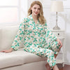 Silk Print Pajama Set