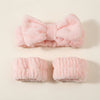Cotton Spa Headband Wristband Set