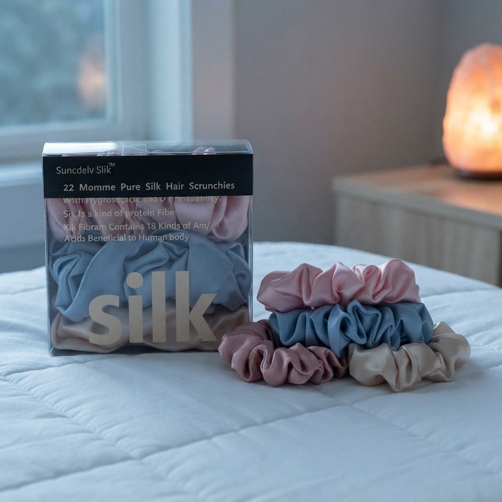 Silk Hair Scrunchie Set