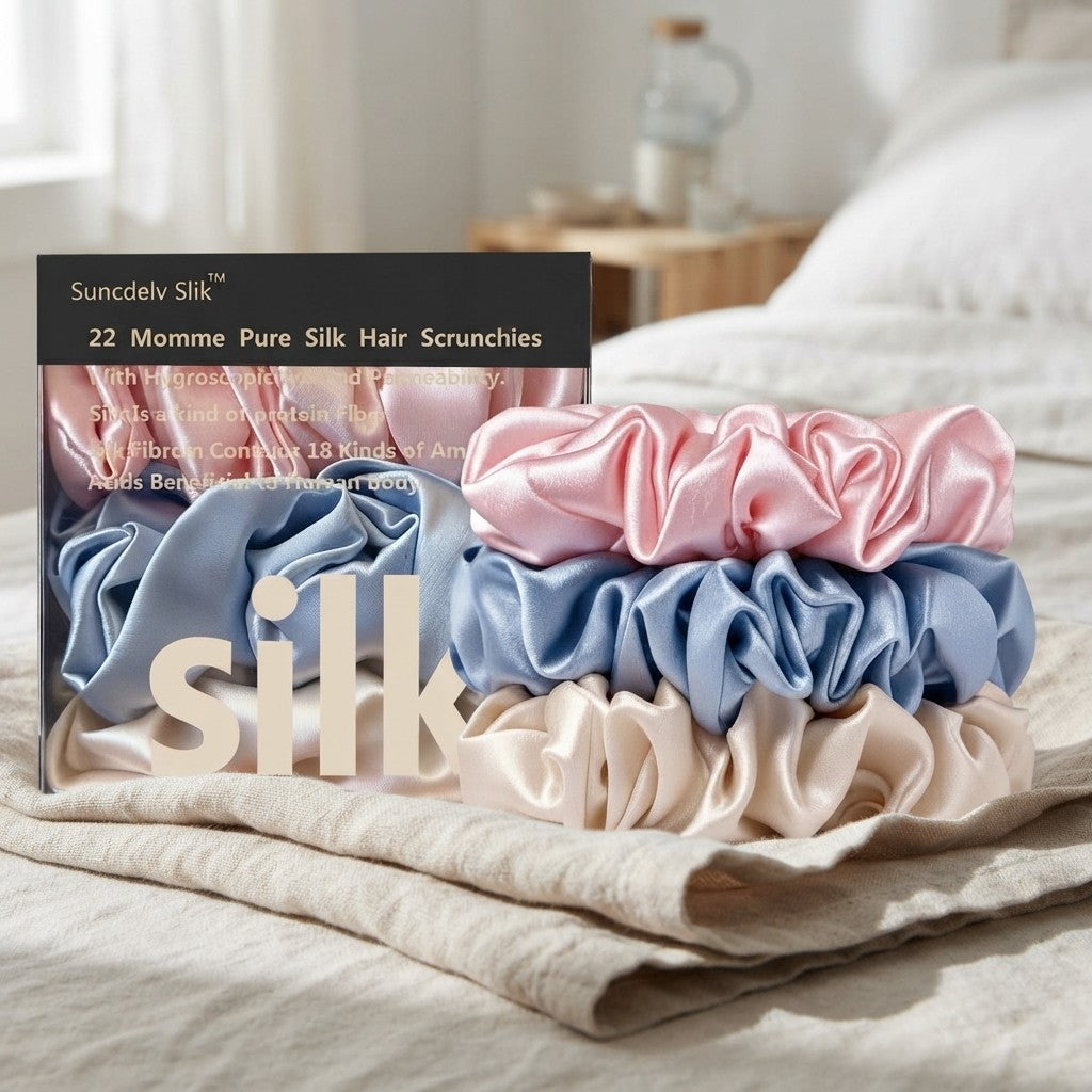 Silk Scrunchie Set