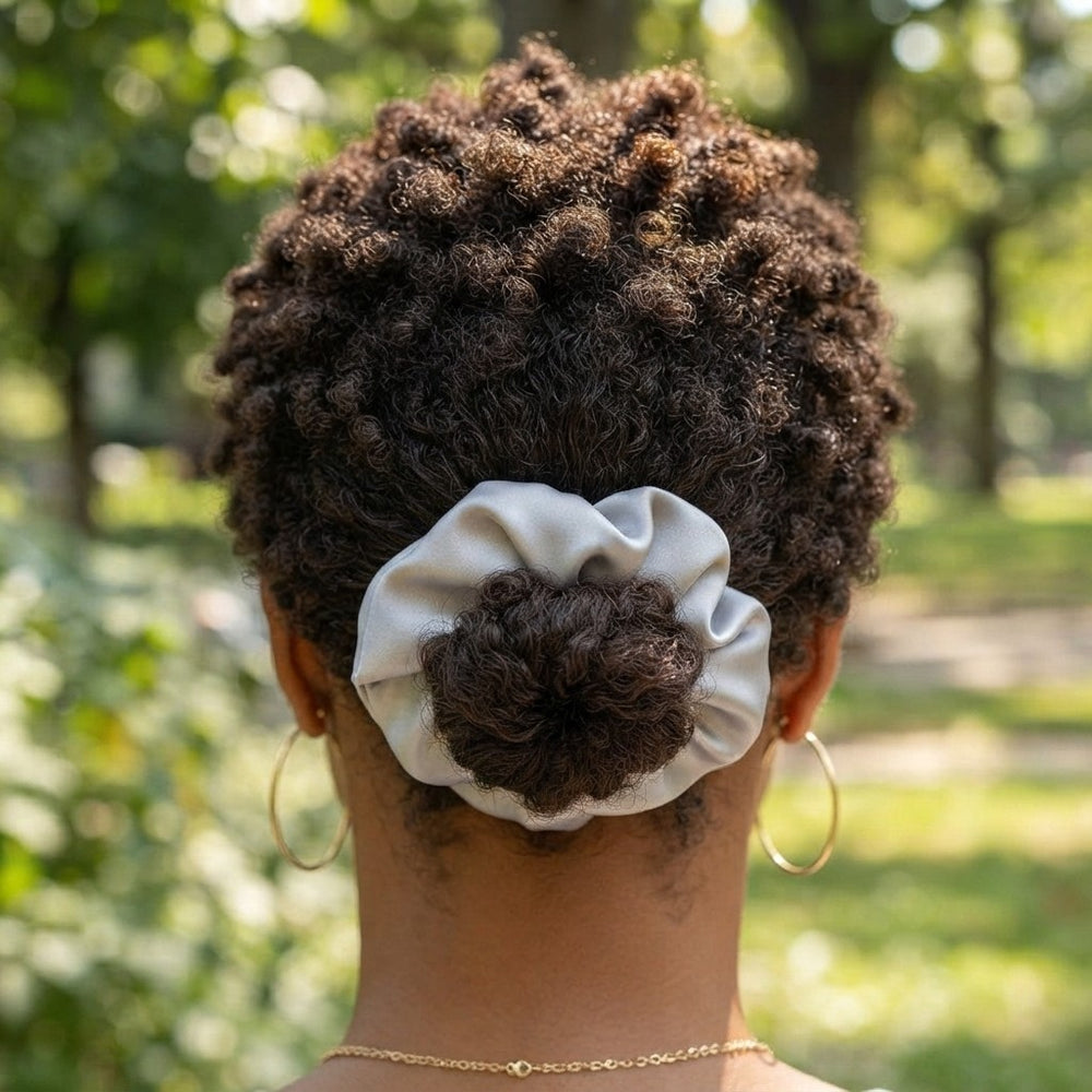 Pure Silk Hair Scrunchie Set