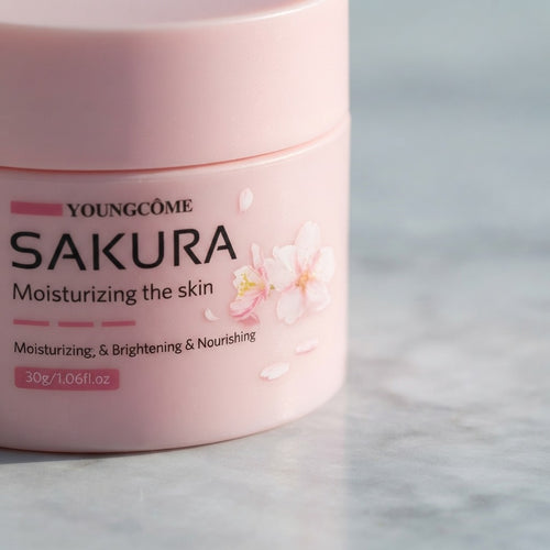 Essence Cream,Cherry Blossom Facial Moisturizer for Dry & Rough Skin,Anti Aging Face Lifting Nourishing Repair Collagen