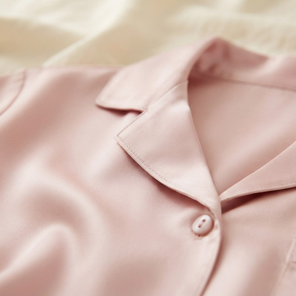 Solid Silk Pajama Set