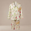 Printed Silk Pajama Set